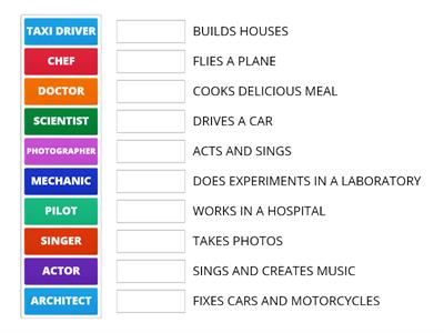 Jobs and professions