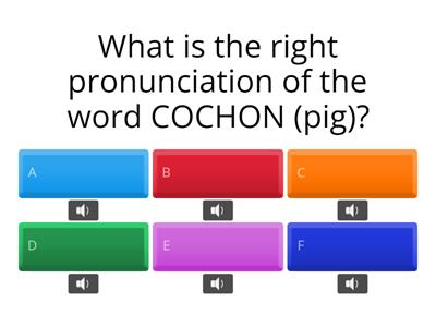 Pronunciation of French words containing the letter C