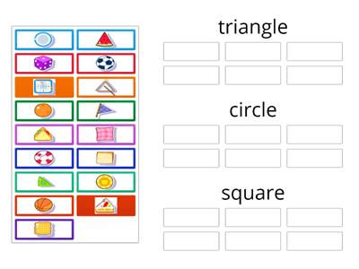 Triangle - Circle - Square (PreKinder)