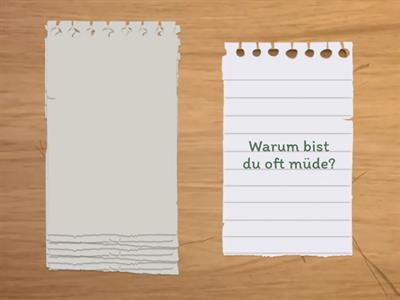  Warum? - weil / da 