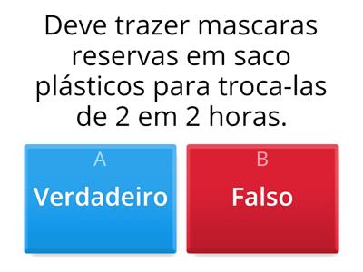 Quiz Protocolo de Segurança Covid 19 - Grupo 14