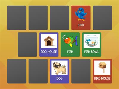 PETS AND PLACES MEMORY GAME