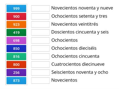 NÚMEROS HASTA 999