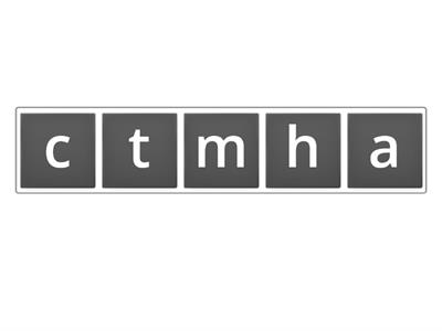 ch/tch unscramble the words