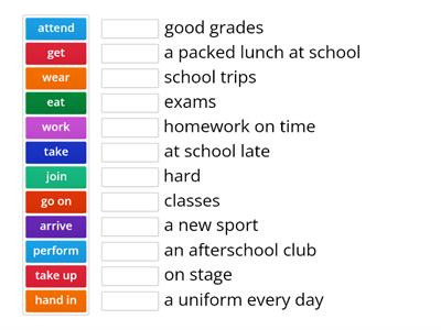 Compact preliminary school phrases