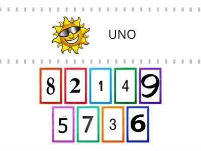 Abbina numeri e quantità : numeri da 1 a 9