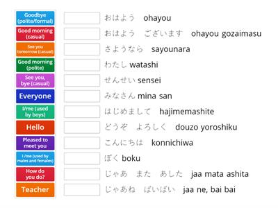 iiTomo 1 Chapter 1 Key Language