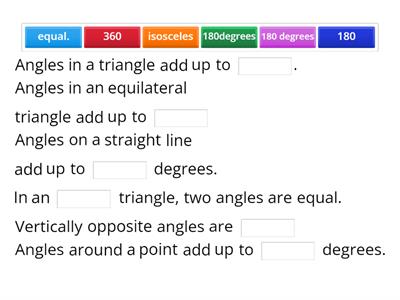  Angle facts