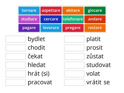 Parla italiano! Slovesa