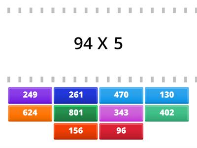 multiplication 2Dx1D
