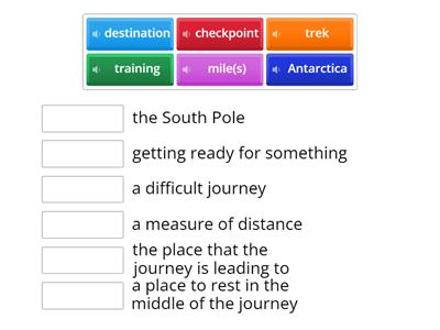 vocabulary The polar challenge