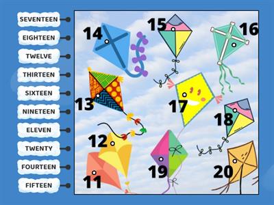 Kites - Numbers 11 to 20