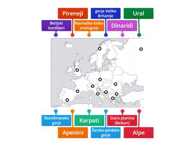 GEOGRAFIJA: Opća obilježja Europe 1.2. (karta)