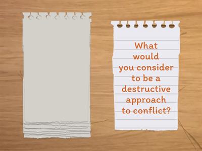 Conversation Cards - Conflicts - Business Partner B1 - Unit 6, Lesson 6.4