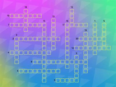 Perfecting Vocabulary P.24: Difinitions-Irisroz students(crossword)