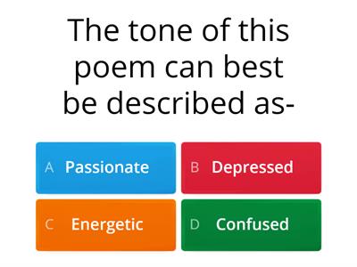 "Burnout" Poem Quiz