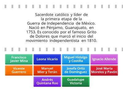 Independencia de México Personajes