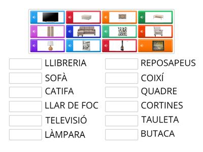 VOCABULARI SALA D'ESTAR-LECTURA