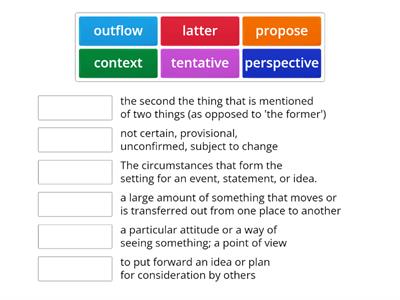 Unit 10 Vocab part 1