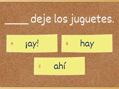 Hay ,ahí, ¡ay! - 4ºABC