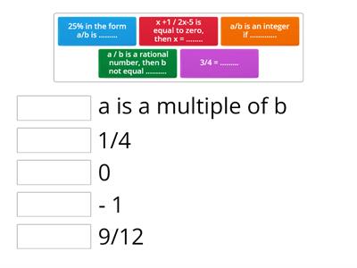 Math game (rational numbers)