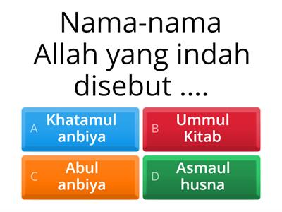 PAI&BP - Asmaul Husna (Al-Qawiyyu,  Al-Qayyum, Al--Muhyi, Al-Mumit dan Al-Ba’its) - Kelas V SD