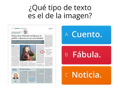 Juego Textos Literarios y No literarios