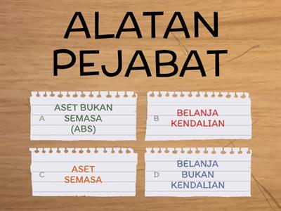 PILIH PENGKELASAN AKAUN YANG BETUL