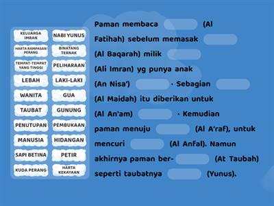 CERITA 1 (Surat Al Quran ke-1 sampai ke-10)
