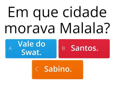 Questionário Malala