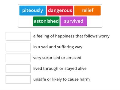 Nora's Arc Vocabulary  Unit 5 Lesson 4 