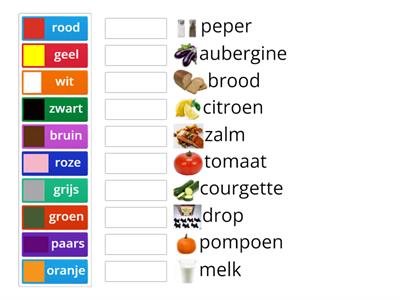 Kleuren en eten