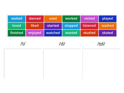 Past Simple Regular Verbs