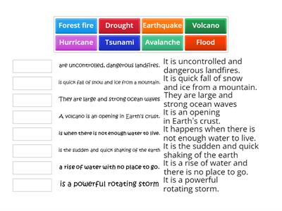 The Natural Disasters