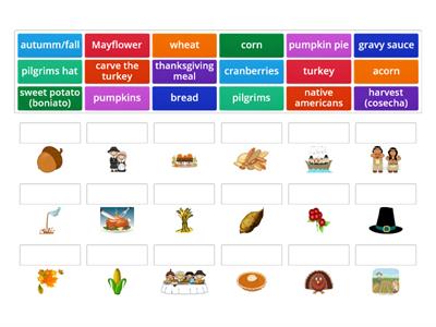 Thanksgiving Day Vocabulary A1