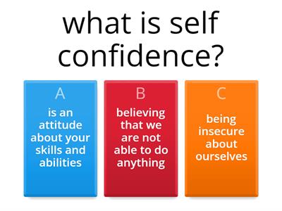 self confidence 