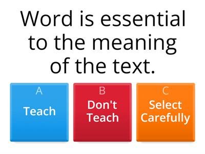 Instructional Prioritization