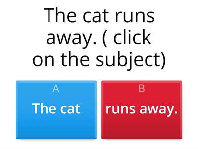 Revision - Subject and Predicate 