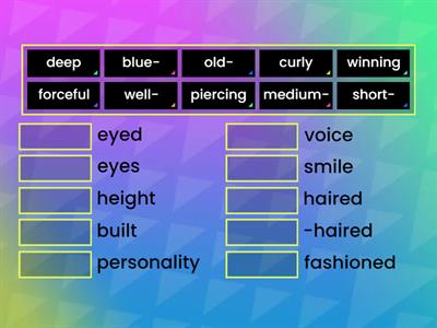 Compound Adjectives Physical Appearance 