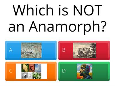 Camouflage vs Anamorphs vs Pareidolia