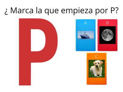 Identificación del fonema P,