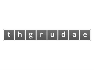 'Augh' word jumble 