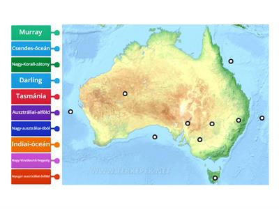 Ausztrália határai, tájai, vízrajza