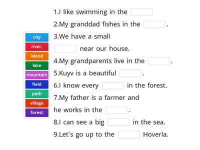 Unit 6 Vocabulary test ( Quick minds 4 )