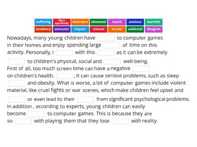 ECCE  Computer games essay - a