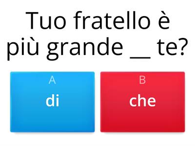 A2 - CHE o DI (+articolo) ? Gramm.it