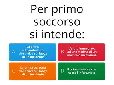 PRIMO SOCCORSO