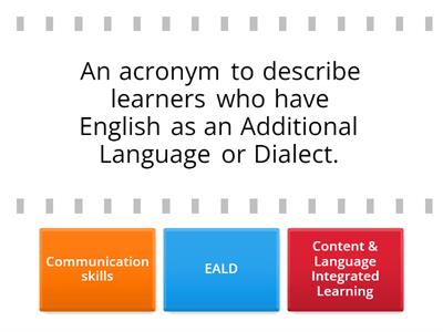 Lecture: Using language to learn (Key terms)