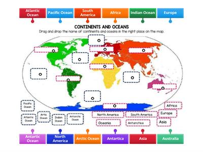 Social Studies - Oceans and Continents