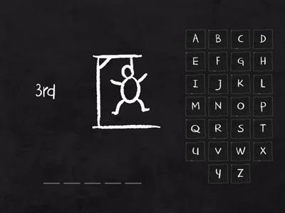 1st-10th Ordinal Number Spellings